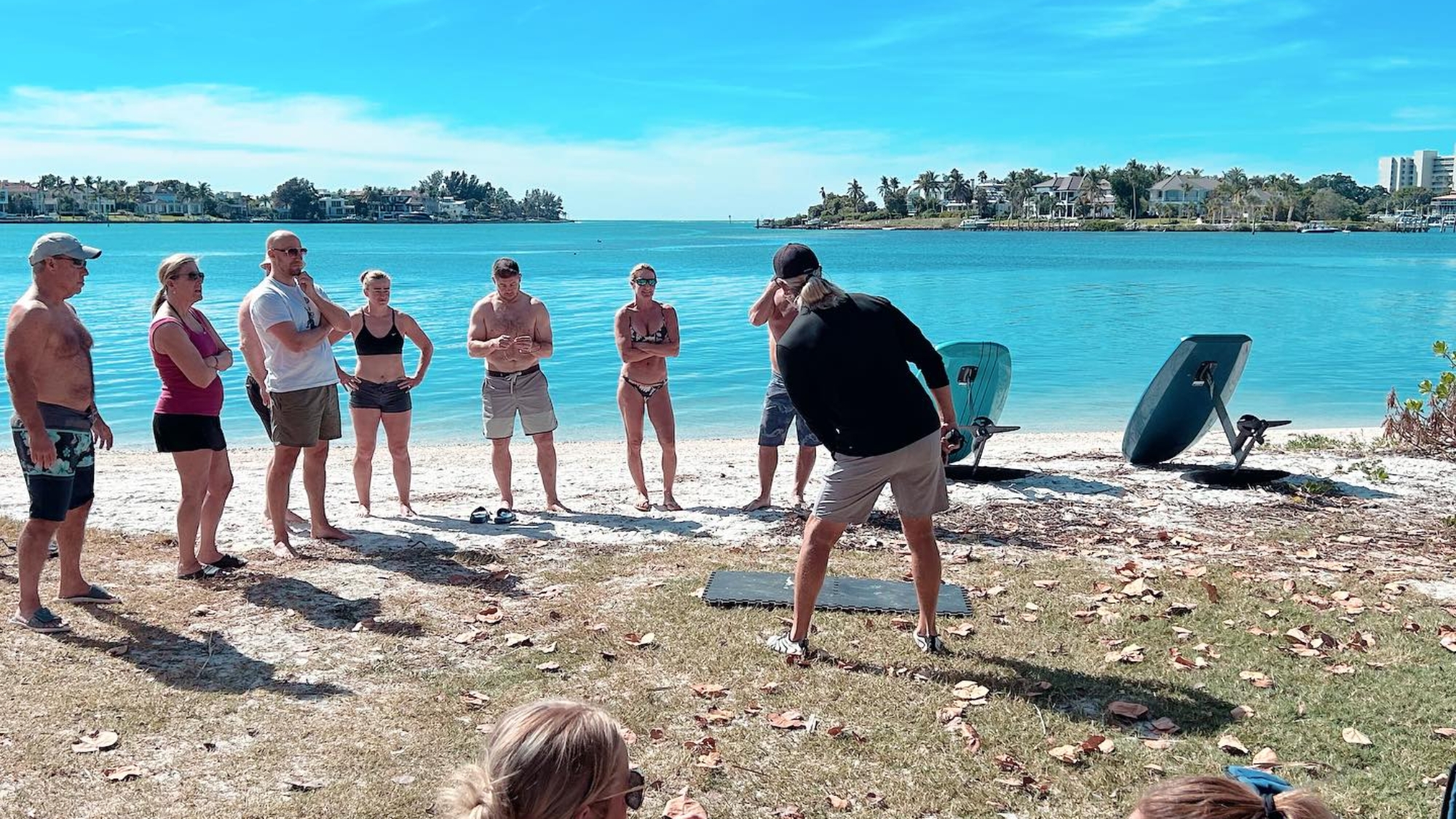 sarasota team building on the water